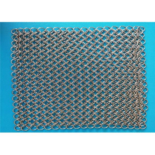 Kitchen Chainmail Cast Iron Cleaner Scrubber For Kit Bright