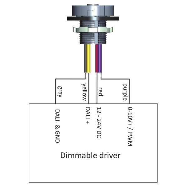 НЛО Highbay Fixtures небольшой размер 50mm IP65 12V микроволновой датчик