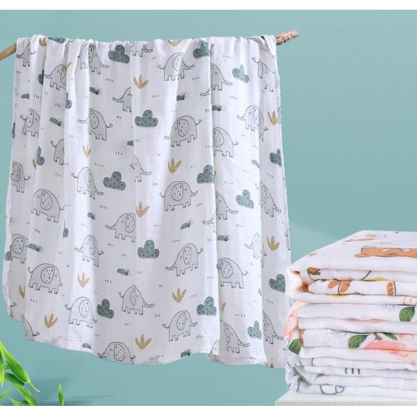 Ткань марли crinkle 100% хлопок 120GSM двойная отсутствие агента Fluoscent