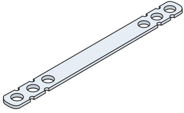 Comprimento personalizado Seguro ao longo de aço inoxidável Forro de tijolo de concreto Zig-zag Parede Flat Tie