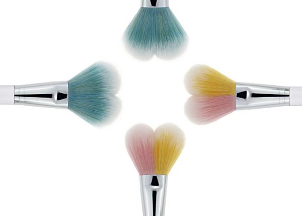 Custom Blending Contour Blush Brush For Face Makeup , Nylon Hair