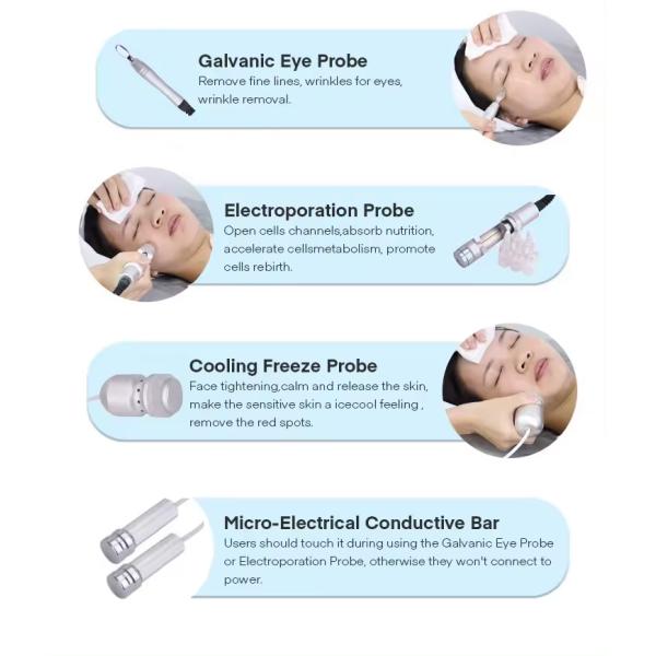 7 in 1 Galvanic Microcurrent Facial Machine Diamond Microdermabrasion Electroporation Mesotherapy Emssings Face Lift Machine
