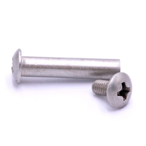 OEM Cross Flat Pan Head Binding Stainless Steel Chicago Screws Male And Female