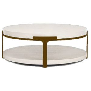 Современный мраморный белый круглый журнальный стол 120*70*45cm для пятизвездочной гостиницы