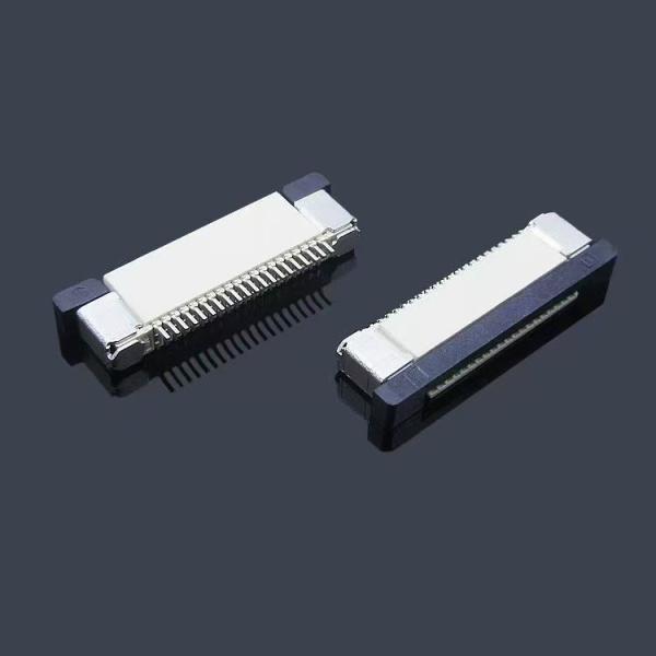 真鍮/リン青銅コンタクト バックフリップ フロント SMT ZIF フリップ FPC コネクタ 4-60 ピン FPC/FFC 0.3/0.5/1.0 mm ピッチ