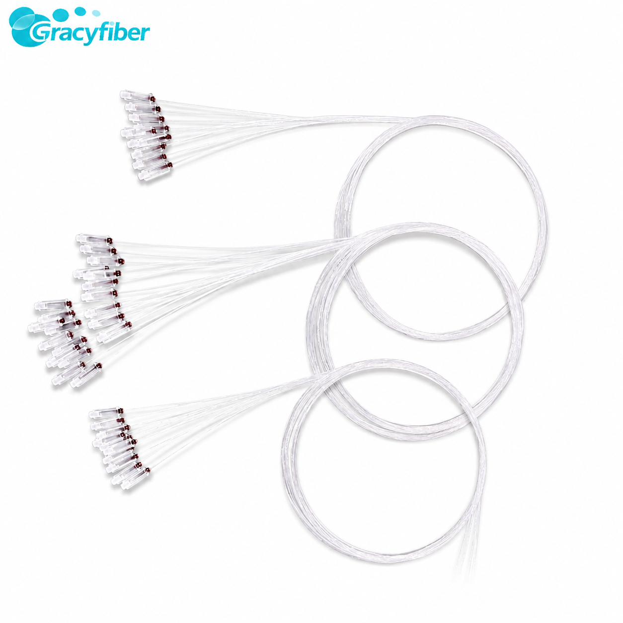 Nx1 Multimode Fiber Combiner Low Insertion Loss Fiber Pump Combiner For Optical Sensing