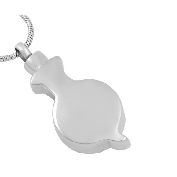 Stainless Steel Snail Crystal Round Memorial Locket Pendant Necklace for Women Girls