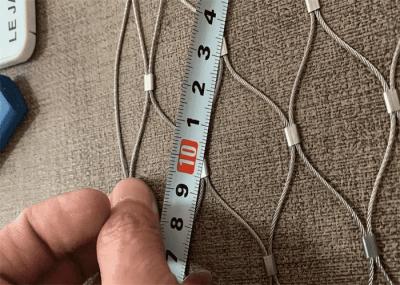Inox Knotted Animal Fence Netting , Stainless Steel Woven Pet Enclosure Mesh 4.0mm