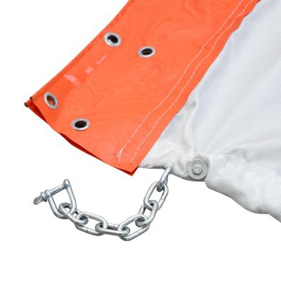 Cortina de sedimento flutuante permeável marítima personalizada para controle de turbidez