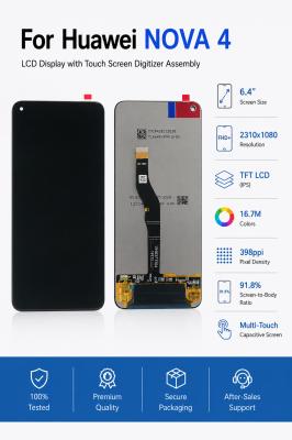2310x1080 Huawei Nova 4 Screen Replacement 6.4 Inch Phone LCD Screen With Touch Digitizer
