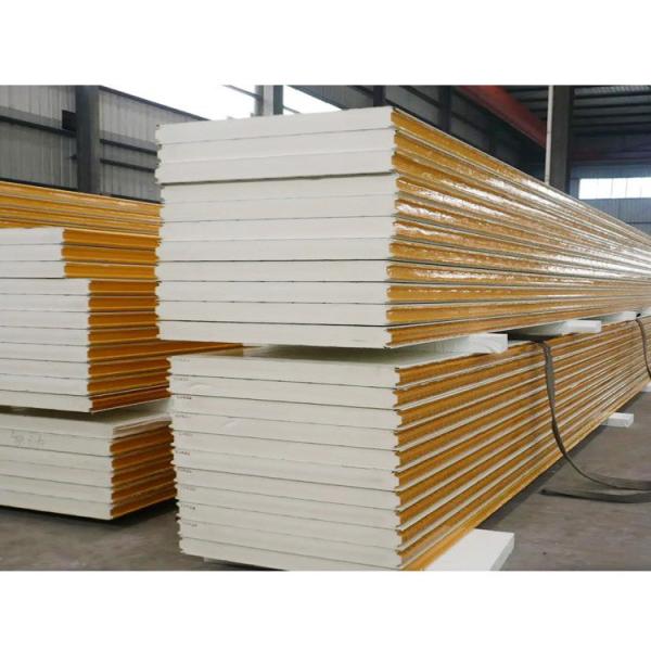 Insulated Metal PIR Wall PU Roof Panel for Cold Room 50mm Polyurethane Sandwich Panel