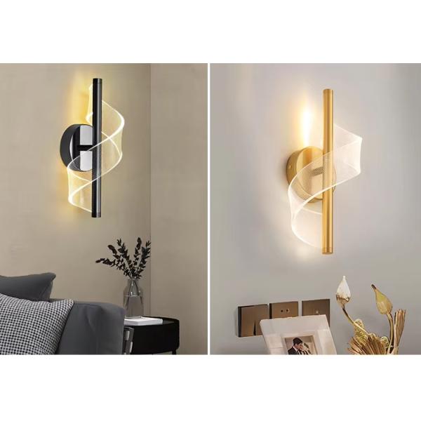 Modern Screw Shape Living Room Backdrop Wall Lamp Designer Personalized Bedside Acrylic Wall Light