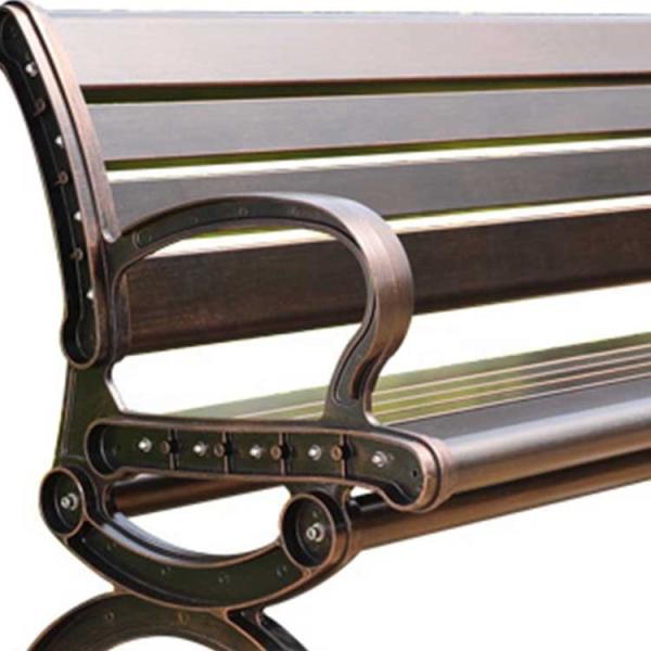 Антикварный литой алюминиевый скамейка Oem Алюминиевый открытый скамейка