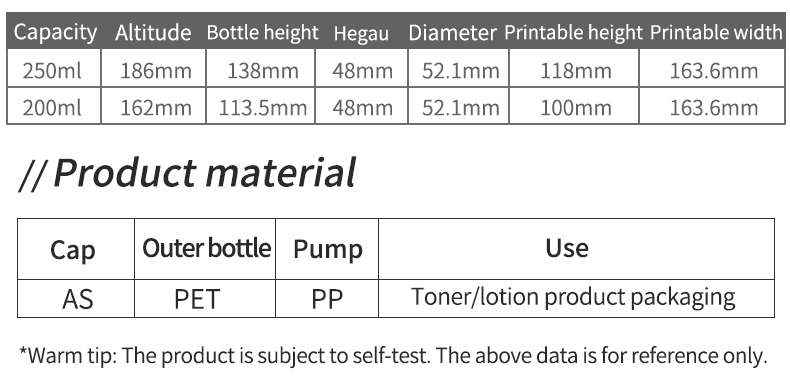 Custom Logo 200ml 250ml White Clear Thickened Bottle With White Lotion Pump For Body Oil Shampoo Conditioner