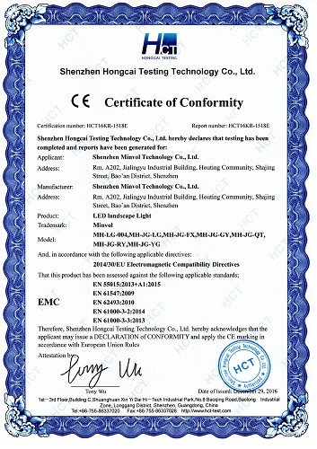 Shenzhen Minvol Technology Co., Ltd. Сертификации