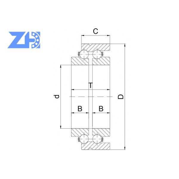 Roulement à billes à contact oblique Hyundai XKAH-00800 XKAH00800