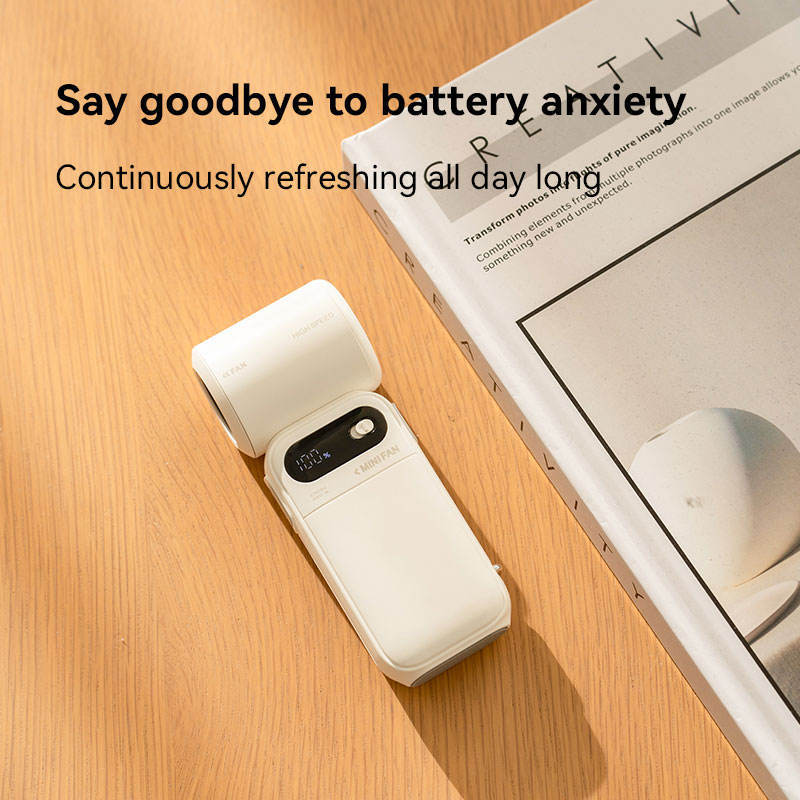 High-Speed Digital Display Mini Handheld Air Cooler Fan Portable & Wearable 3600mAh Smart Rechargeable for Home Use