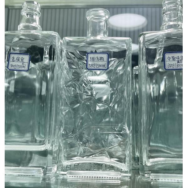 100 мл 200 мл 375 мл 500 мл 750 мл 1000 мл прозрачная стеклянная бутылка для виски водки бренди джина