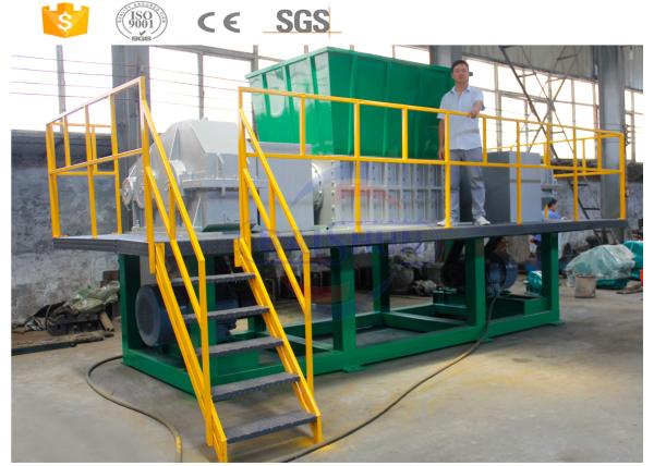 High Capacity Scrap Metal Shredder Machine For Basket Material Low Speed Operation