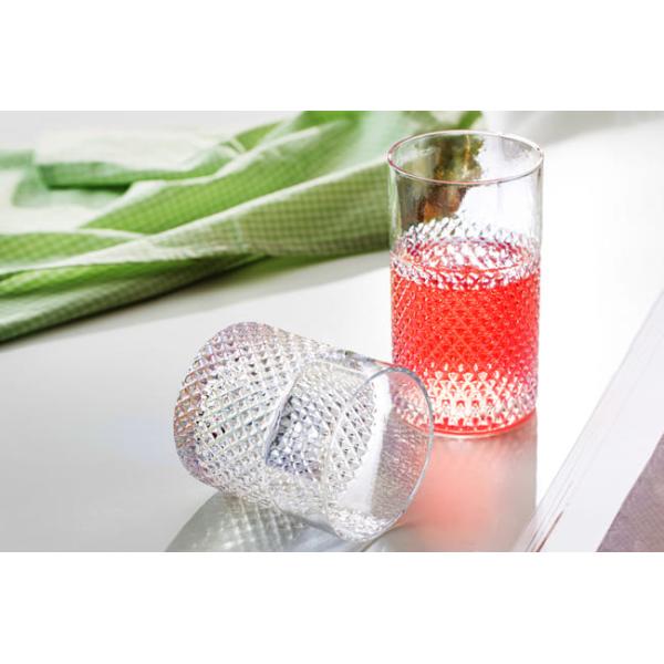 Rainbow Coloured Highball Drinking Glasses 12 Oz 18 Oz Double Old Fashioned