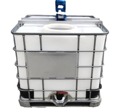 Plastic Chemical 500Liter IBC Tank Mixer Tote With Agitator ODM Mixer Speed 0-1400rpm