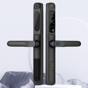 Waterproof Keyless Entry Aluminum Door Lock with Tuya APP Fingerprint Key Aluminum Thermal Break