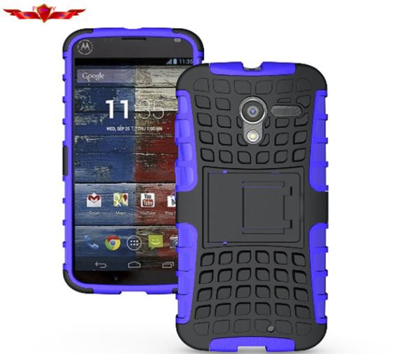 New Dirtproof/Shockproof MOTO Xphone PC+TPU+Silicone 2IN1 Protector Cases Multi Colors