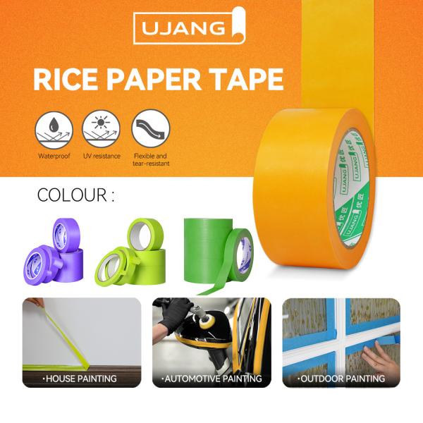 High-Temperature Resistant Automotive Washi Tape for Paint Masking