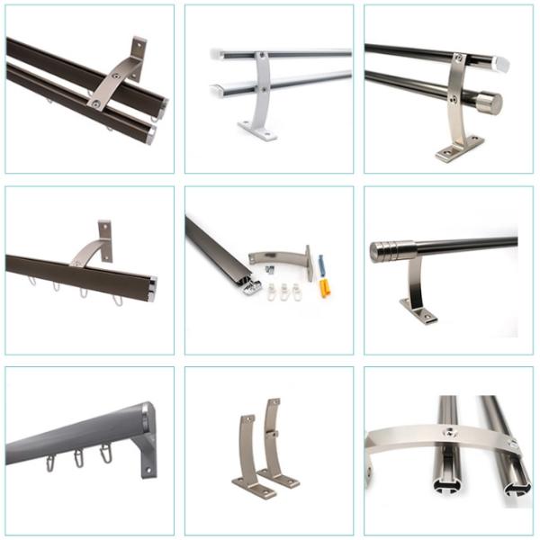 Wall Mount Thin Aluminium Flexible Curtain Rail Tracks