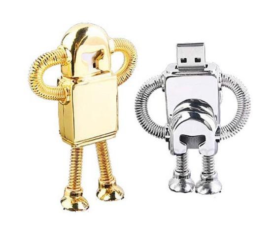 New 2GB~32 GB G USB 2.0 Metal Flash Memory Stick Drive,various kinds robot shape usb disk