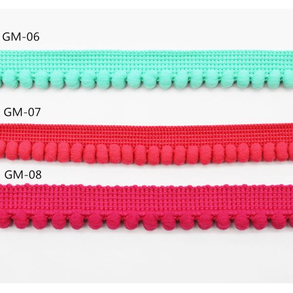 Край GM05 Eco дружелюбный зеленый 10mm Pom Pom