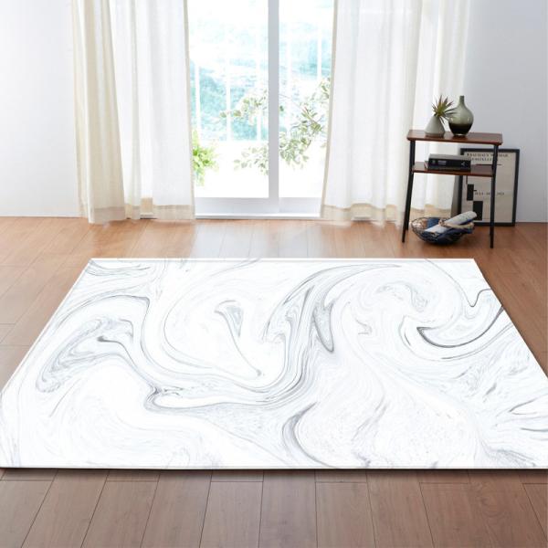 Marble Living Room Floor Carpets Machine Washable Bedroom Area Rugs
