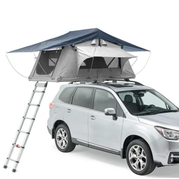 Spacious Polyester Roof Top Tent with Awning for 3-4 Persons