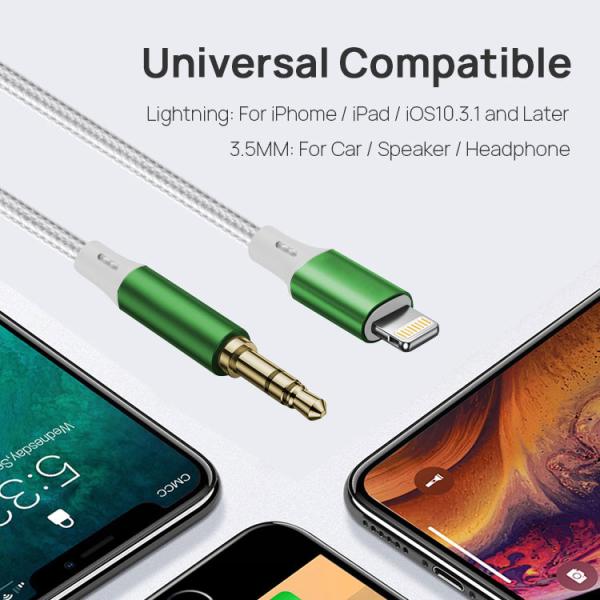 MFI 8Pin Stereo Aux Cable Lightning To Audio Jack Cable