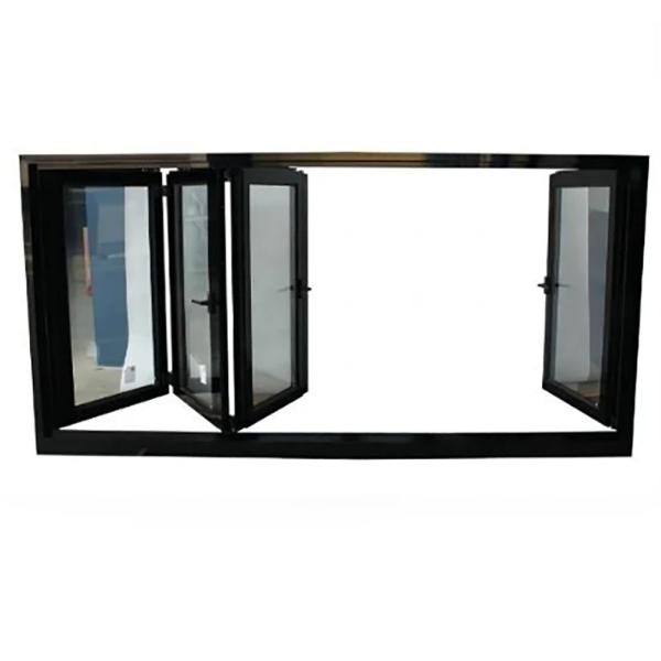 Level 9 Wind Pressure Resistance Bi-Fold Windows Made Of Thermal Break Aluminum Profile