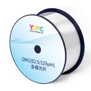 OM1 Bare Fiber Optic 62.5μm Multimode Fiber Spool For Delivery Length 4.4-17.6km