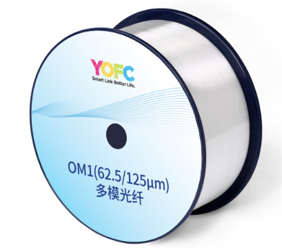OM1 Bare Fiber Optic 62.5μm Multimode Fiber Spool For Delivery Length 4.4-17.6km/Reel