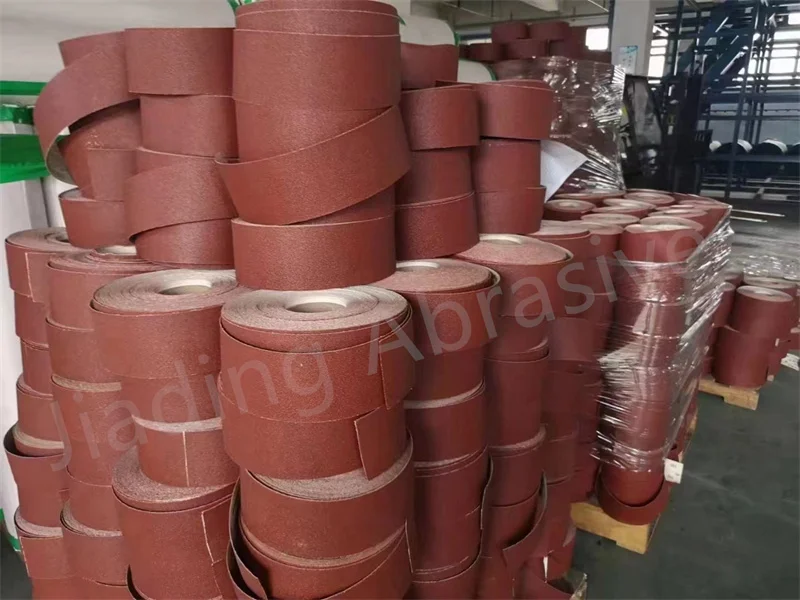 Hand Sliced Twilled Belt Sander Sandpaper Aluminium Oxide Sanding Roll 1x30