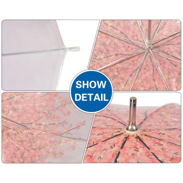 На открытом воздухе компактной прозрачной ручка крюка зонтика дождя покрашенная пластмассой