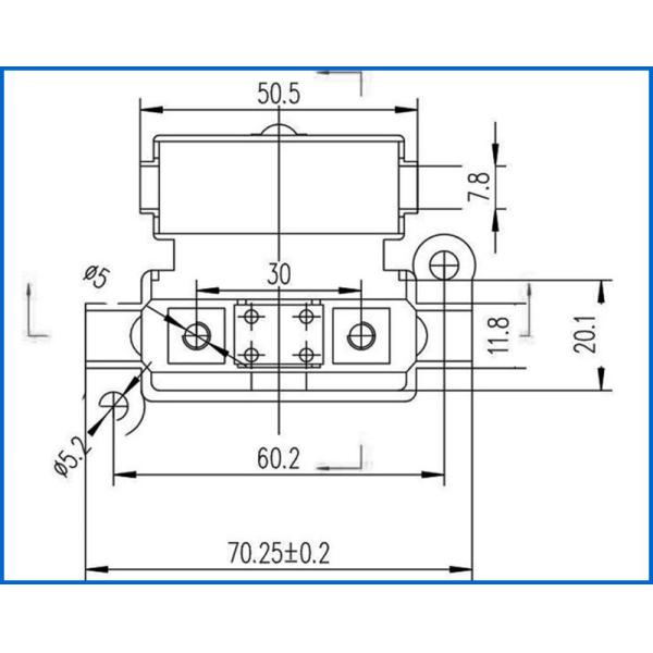 Автомобильный болт на коробке 32VDC 30A взрывателя MIDI - 200A