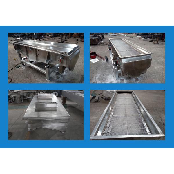 Stainless Steel Pineapple Block Linear Motion Vibrating Screen 6 - 8mm Amplitude