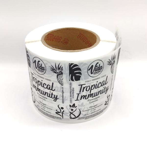 UV Varnishing Waterproof Cosmetic Labels Offset Frosted Transparent Vinyl Stickers
