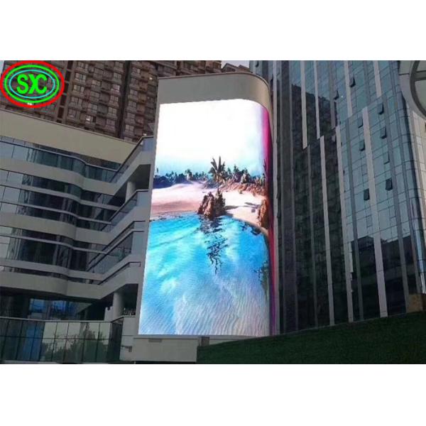 Кривая высокой яркости полного цвета средств массовой информации высокого пиксела разрешения 6мм на открытом воздухе Мулти водоустойчивая рекламируя экран П6 СИД