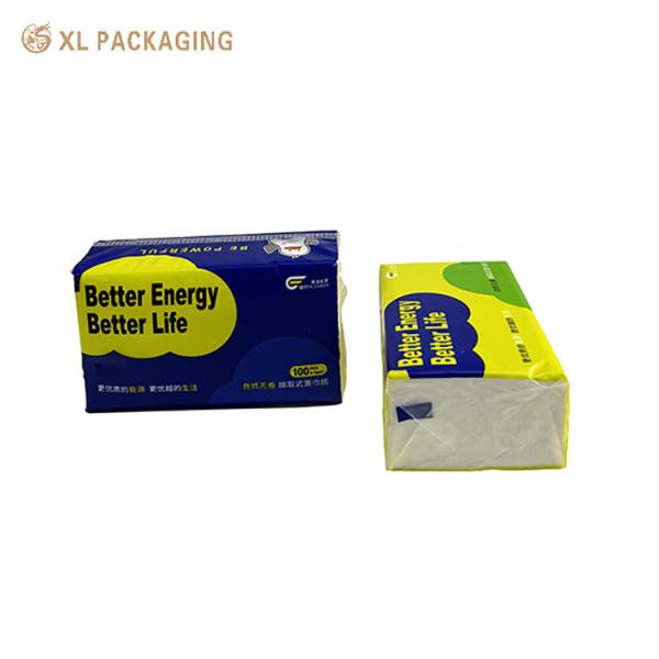 Custom Logo 3ply Disposable Facial Tissue with High Absorbency and Soft Texture