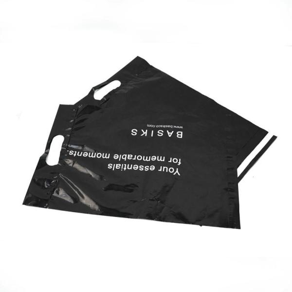 9x15 Black poly mailers with die-cut handle,die cut handle bags, handle plastic bags,mailing bag with handle