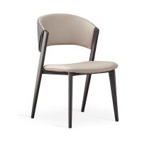 Cadeiras de banquete comerciais de cor branca e bege Cadeiras de jantar de Parsons estofadas