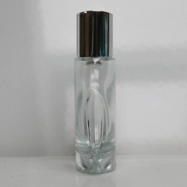 Black Cap Pretty Perfume Bottles , Tamper - Evident Glass Scent Bottles