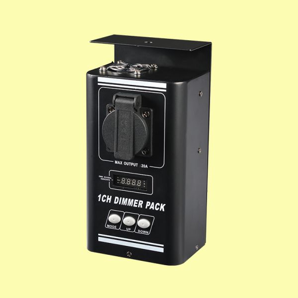 1CH Digital Stage Lighting Dimmer Controller with DMX Control LCD Display 2200W Max Load for LED Lights