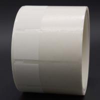25x37-11.5mm Etiqueta adhesiva de cable 2mil Etiqueta de cable de vinilo transparente blanco mate resistente al agua