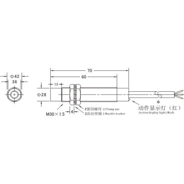 LJ30A3-15-Z/BY NO PNP DC inductance approach switch sensors proximity switches
